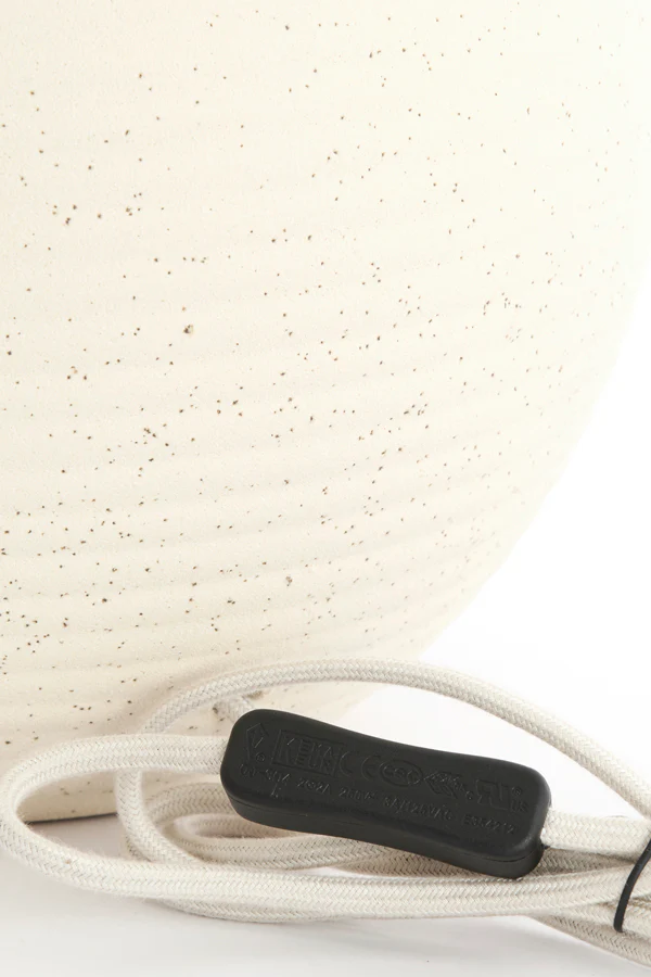 Lamp base 28,5x52 cm ULLOA ceramics matt cream - Image 2