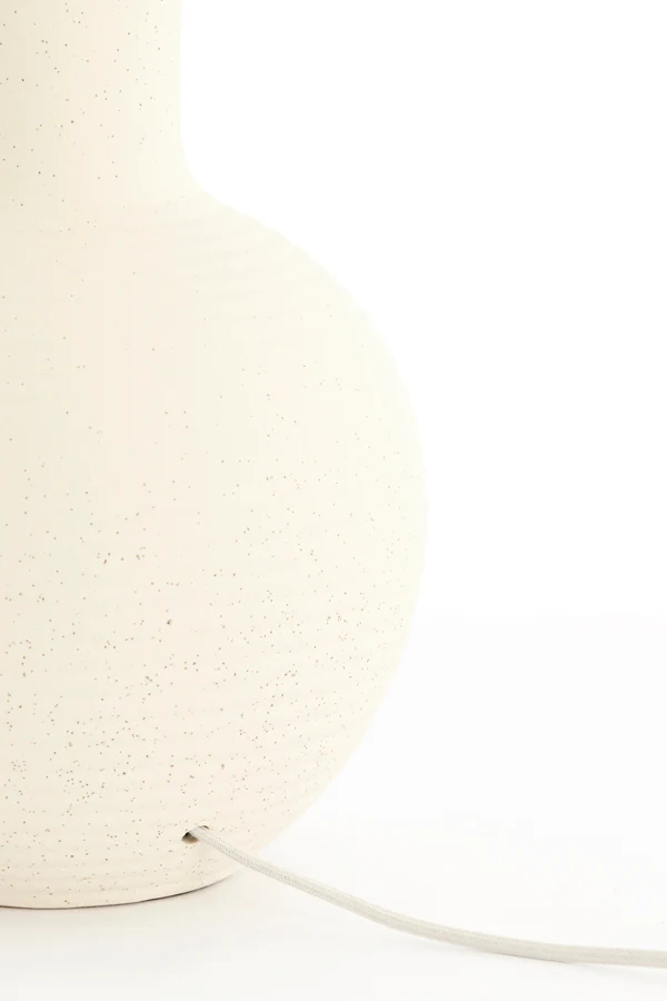 Lamp base 28,5x52 cm ULLOA ceramics matt cream - Image 4