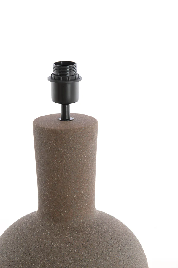 Lamp base 28,5x52 cm ULLOA ceramics matt dark brown - Image 3