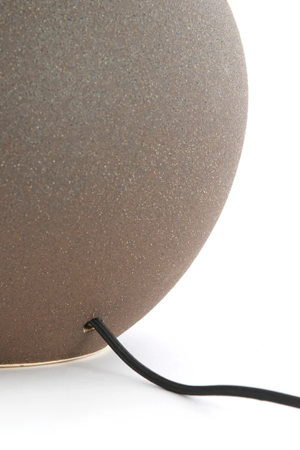 Lamp base 28,5x52 cm ULLOA ceramics matt dark brown - Image 5