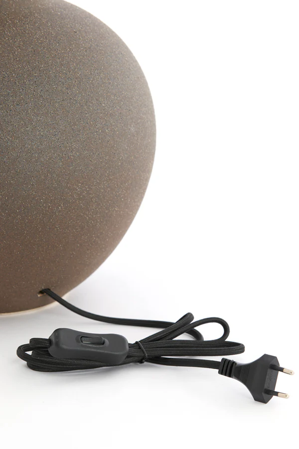 Lamp base 28,5x52 cm ULLOA ceramics matt dark brown - Image 8