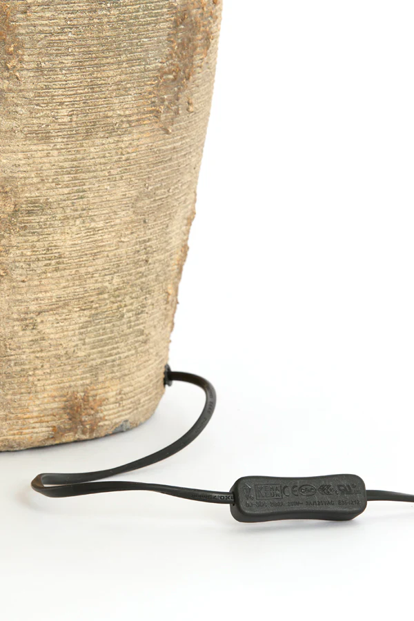 Lamp base 28x70 cm LUCENTE ceramics antique dark brown - Image 2