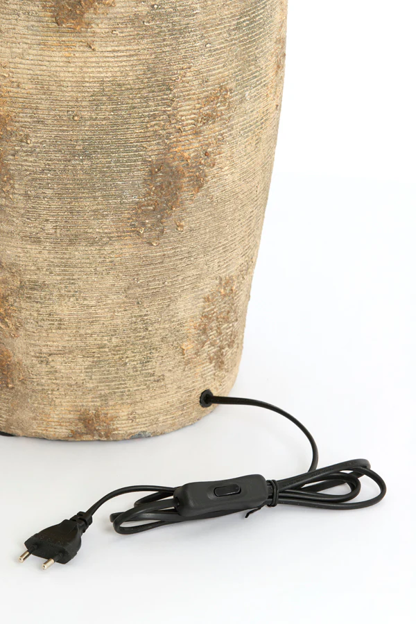 Lamp base 28x70 cm LUCENTE ceramics antique dark brown - Image 8