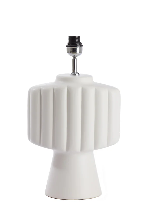 Lamp base 29,5x18,5x49 cm GANDARA ceramics matt cream