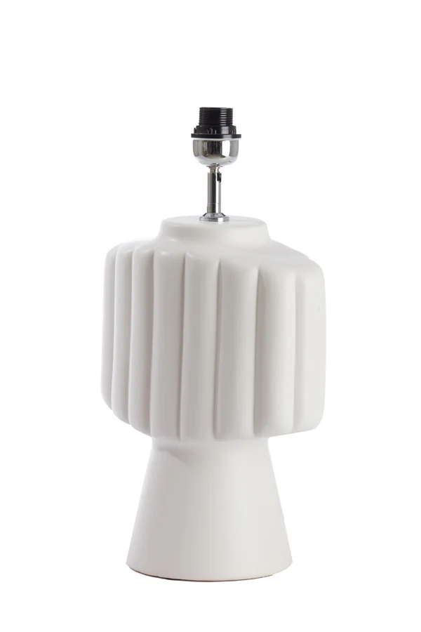 Lamp base 29,5x18,5x49 cm GANDARA ceramics matt cream - Image 2