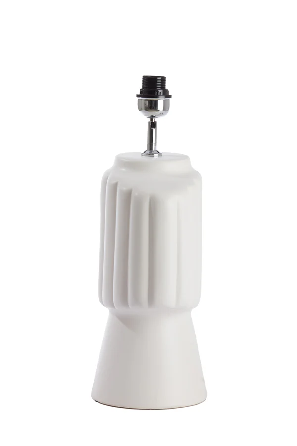 Lamp base 29,5x18,5x49 cm GANDARA ceramics matt cream - Image 3