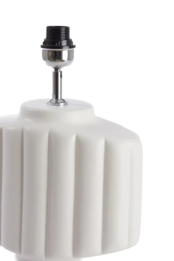 Lamp base 29,5x18,5x49 cm GANDARA ceramics matt cream - Image 4