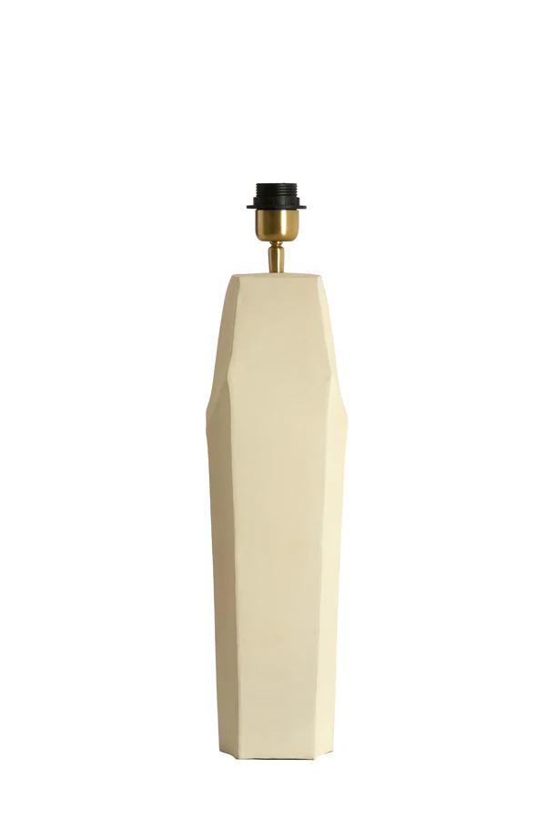Lamp base 30x13x48 cm CORDOBA matt cream - Image 4