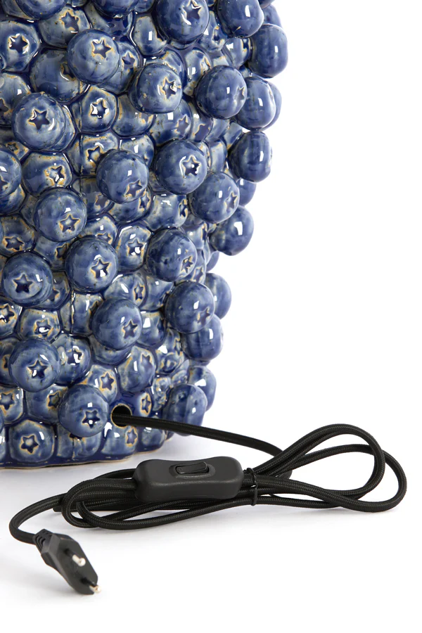 Lamp base 31,5x35 cm BERRIES ceramics dark blue - Image 7