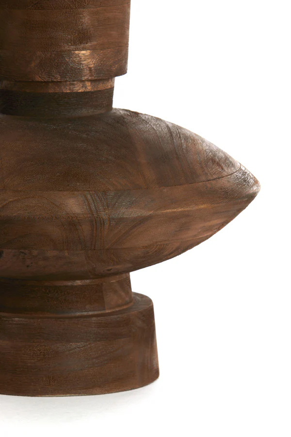 Lamp base 31x31 cm FIERA wood matt dark brown - Image 3