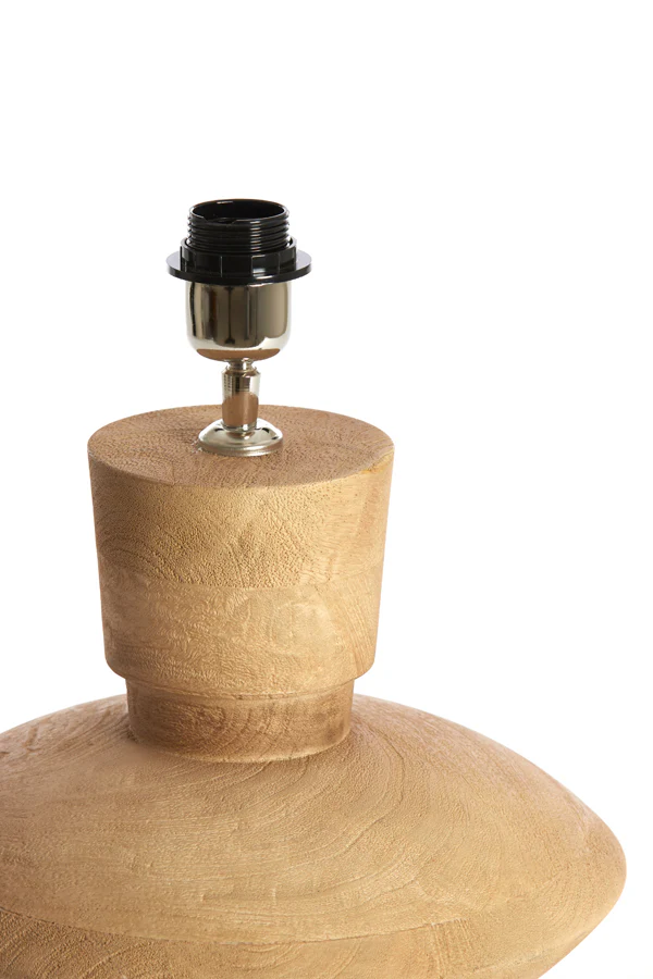 Lamp base 31x31 cm FIERA wood matt natural - Image 2