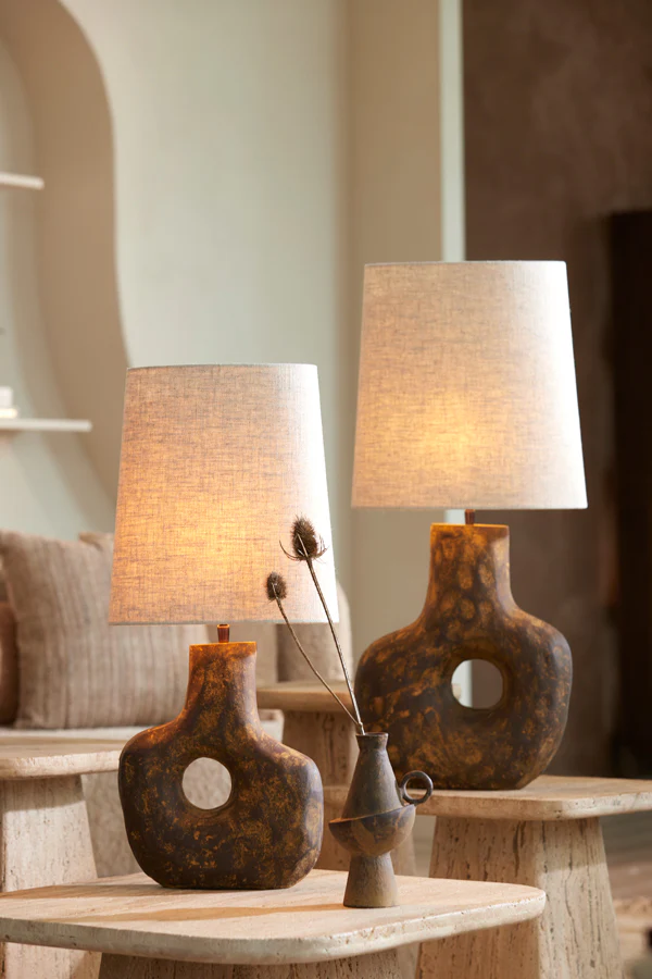 Lamp base 32,5x12x47,5 cm TARUGI antique brown - Image 9