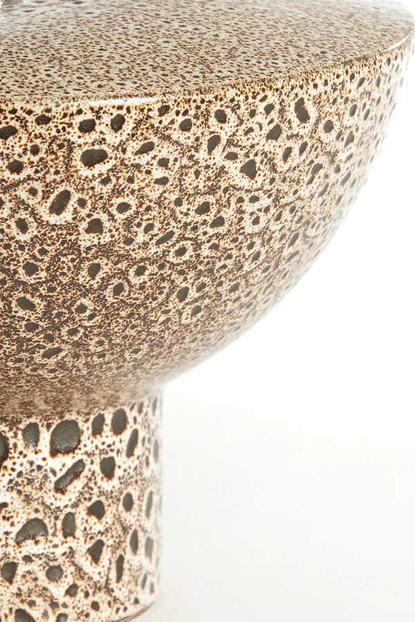 Lamp base 32x22 cm YASUR ceramics cream+black - Image 3
