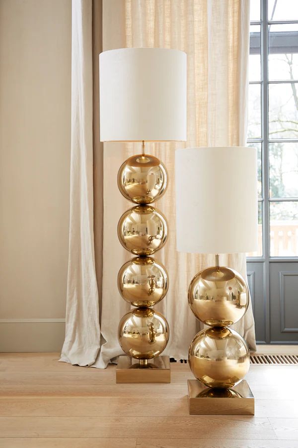 Lamp base 32x77 cm LOVIS light gold - Image 5