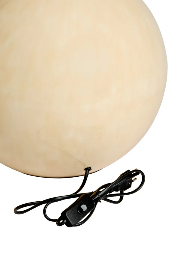 Lamp base 34,5x41,5 cm BENU shiny light pink-cream - Image 5