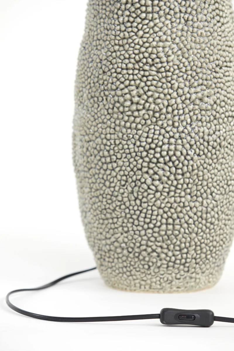 Lamp base 34,5x59 cm KYARA ceramics grey-brown - Image 2