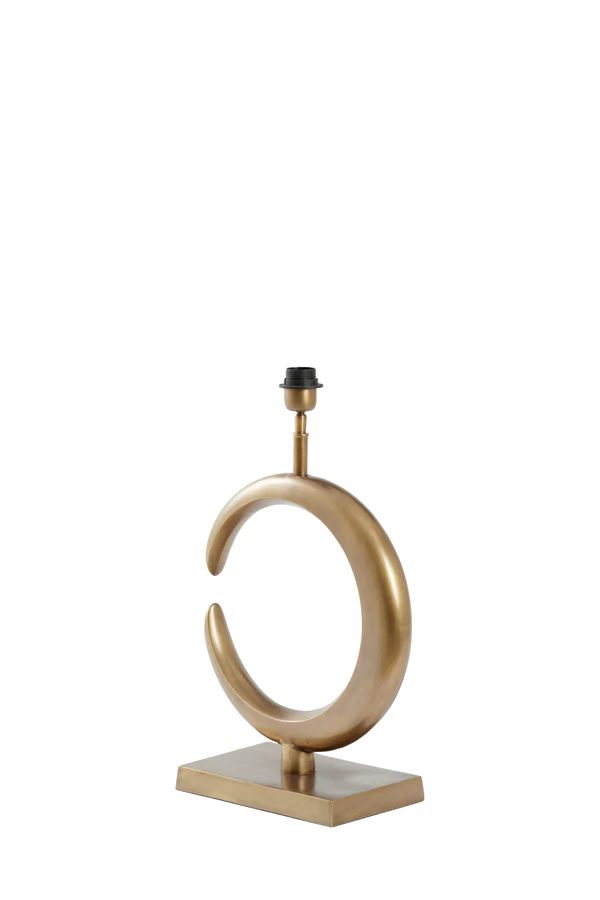 Lamp base 36x18x50 cm LUNE antique bronze - Image 2