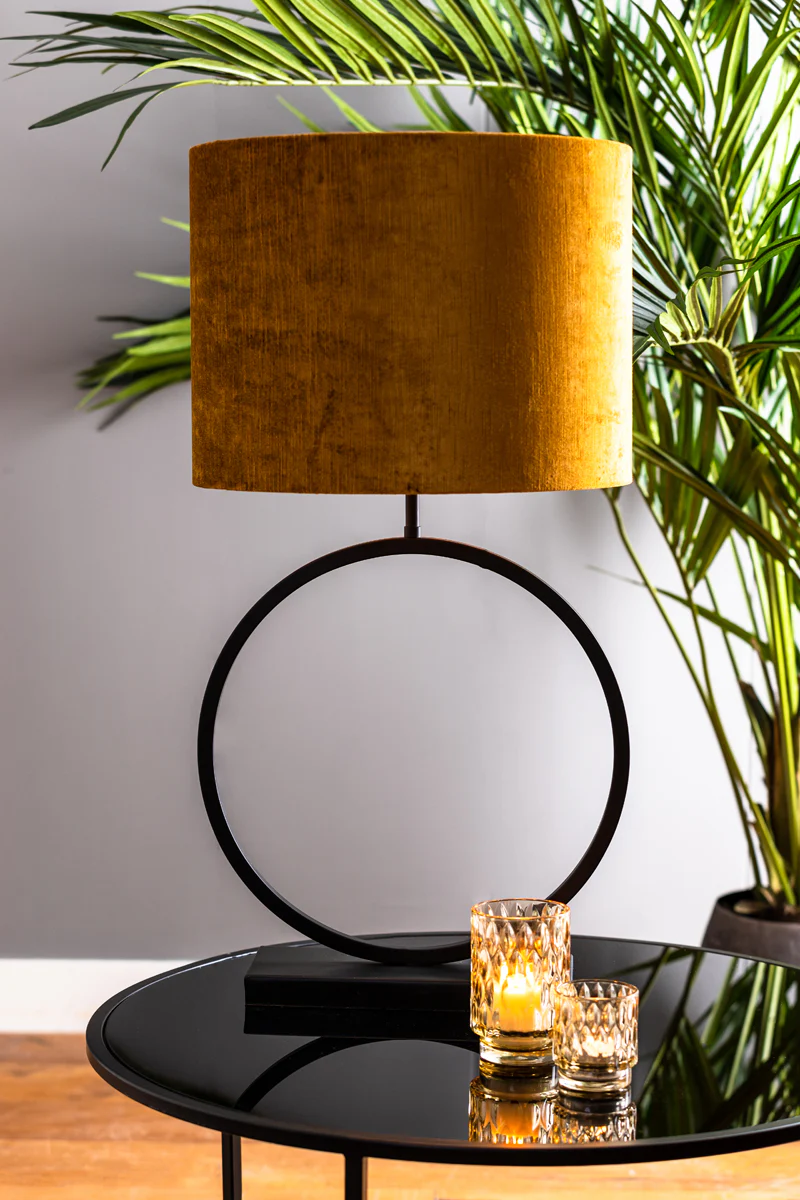 Lamp base 40x12,5x53 cm LIVA matt black - Image 3