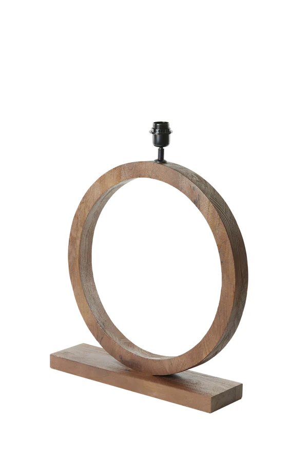 Lamp base 51x13x64 cm TINAR wood matt brown - Image 2