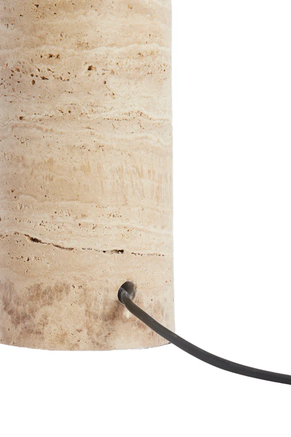 Lamp base 9x28 cm MALAKAI travertine sand - Image 5