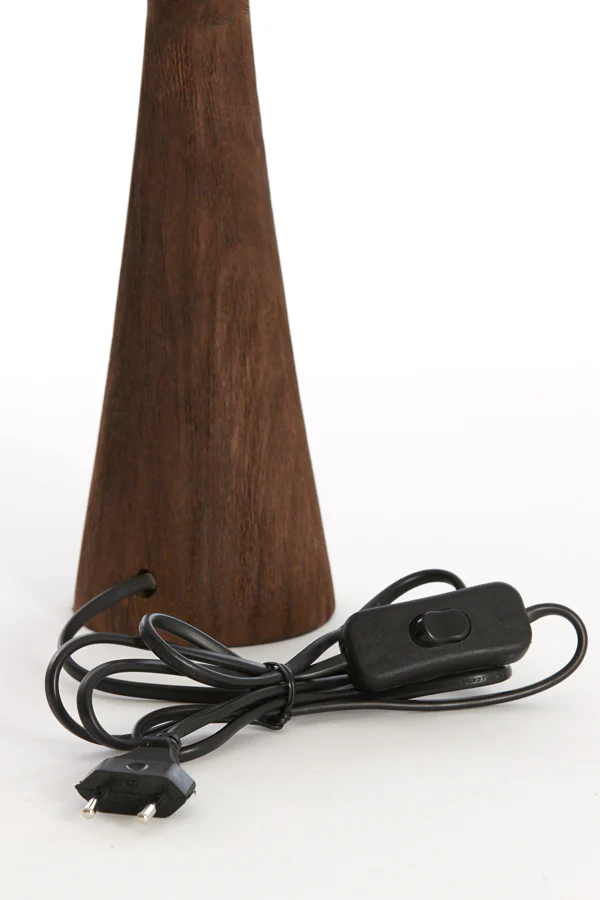 Lamp base 9x33 cm FESTINA wood matt dark brown - Image 5