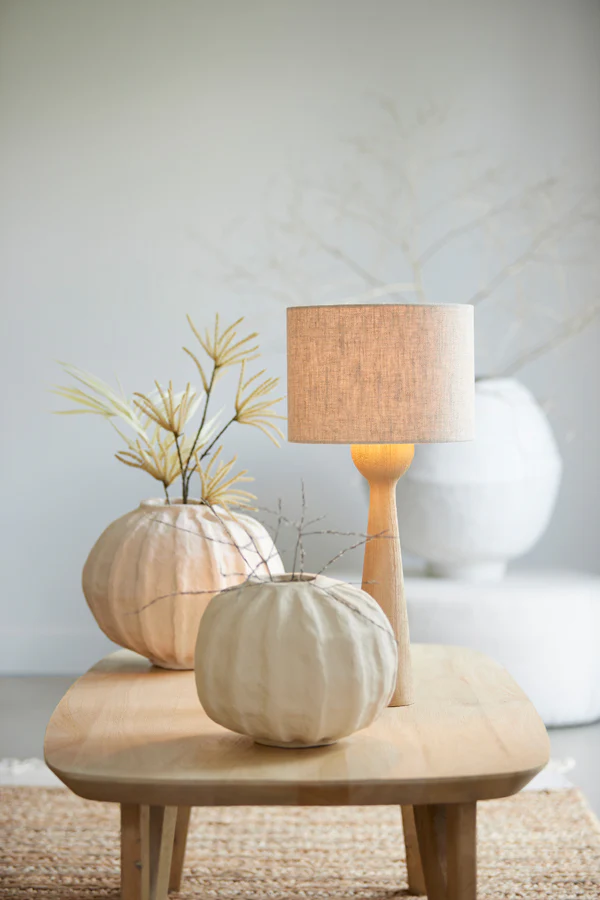 Lamp base 9x33 cm FESTINA wood matt natural - Image 7
