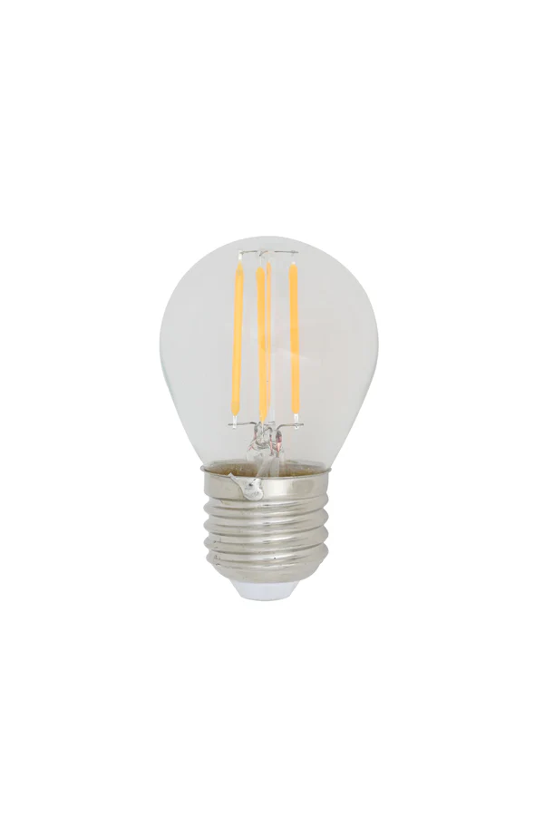 LED spherical 4,5x8 cm LIGHT 4W clear E27 dimmable
