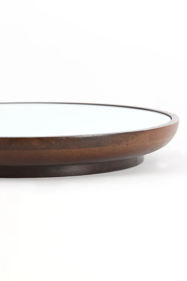 Mirror 68 cm MAMALI mango wood brown - Image 4