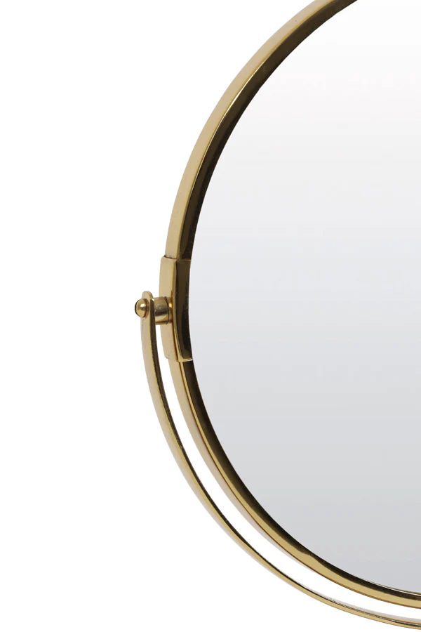 Mirror on base 24x9x40,5 cm RIESCO marble white-gold - Image 5