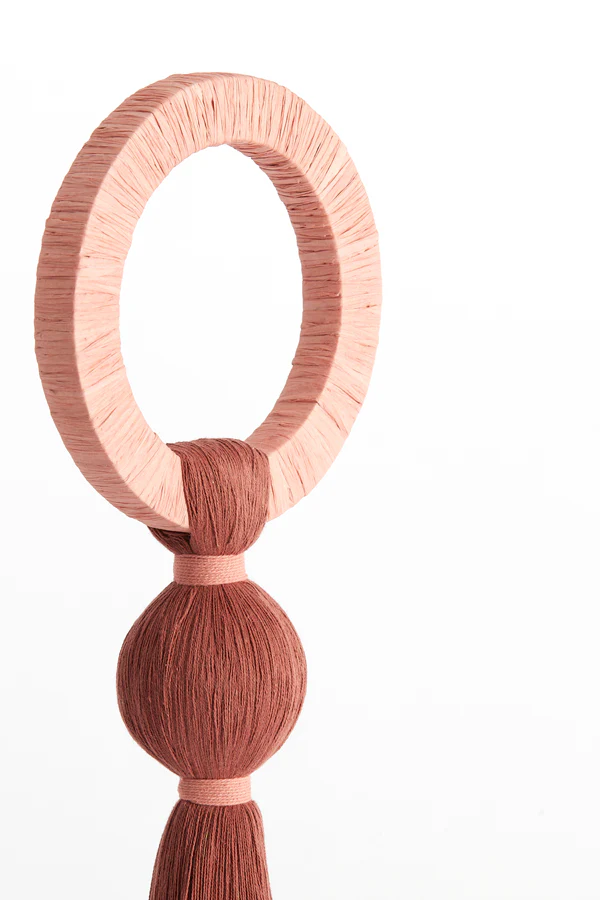 Ornament 14x62 cm YAVIZA terra+raffia light pink - Image 3