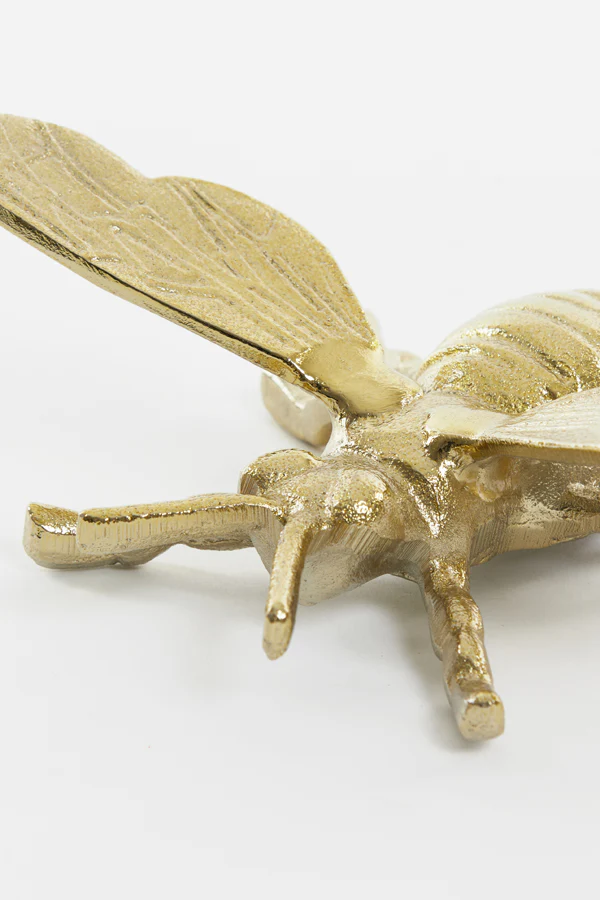 Ornament 20x16x7,5 cm BEE shiny gold - Image 2