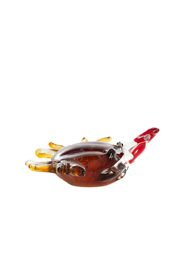 Ornament 20x5x6 cm CRAB glass brown - Image 2