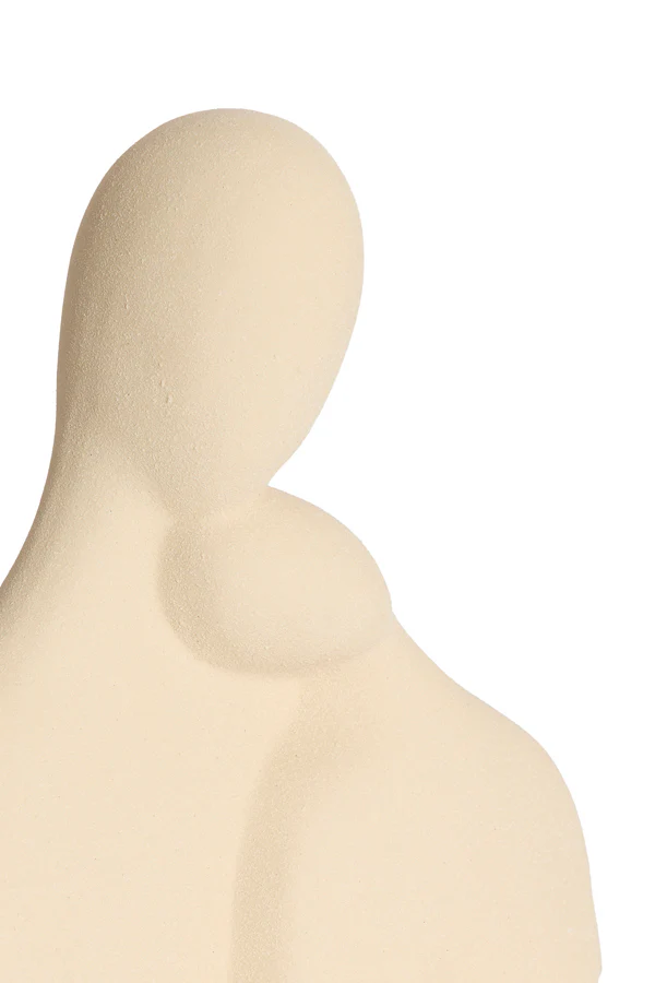 Ornament 24x9x24 cm SOLINE ceramics matt cream - Image 3