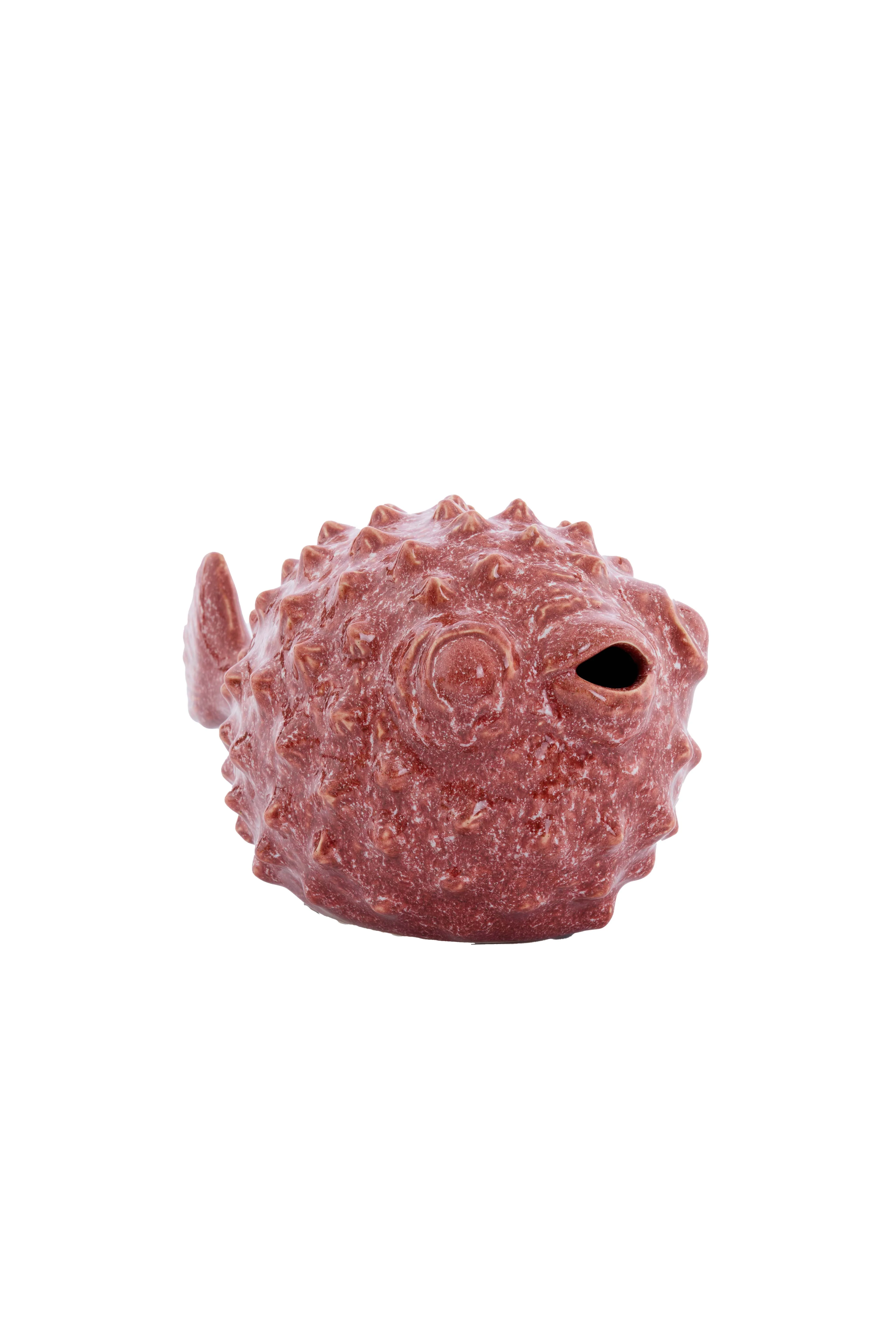 Ornament 25,5x14,5x14 cm FISH ceramics coral - Image 2