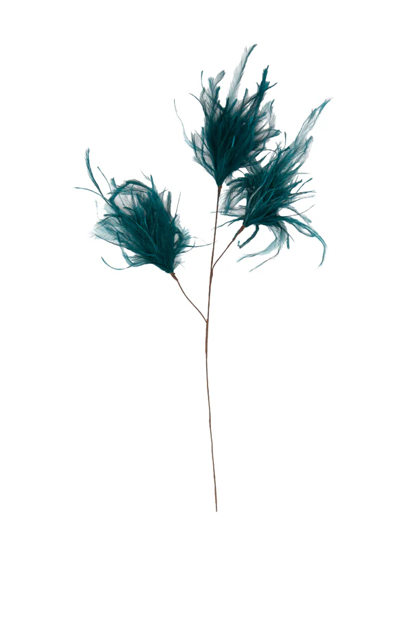 Ornament 3 feathers 78 cm FEATHER emerald