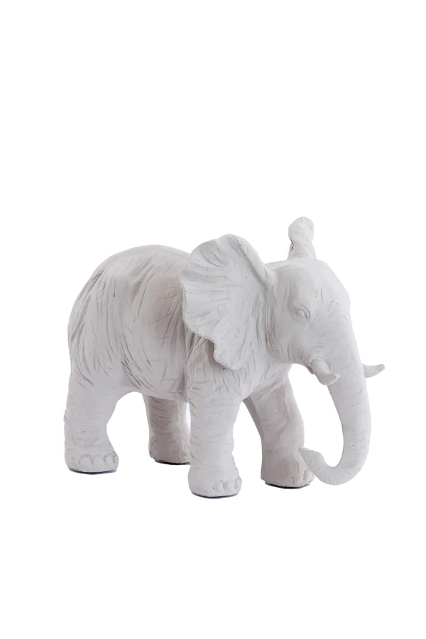 Ornament 30,5x18,5x24 cm ELEPHANT cream