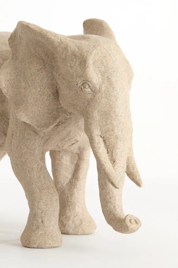 Ornament 38,5x15x24 cm ELEPHANT sand - Image 3
