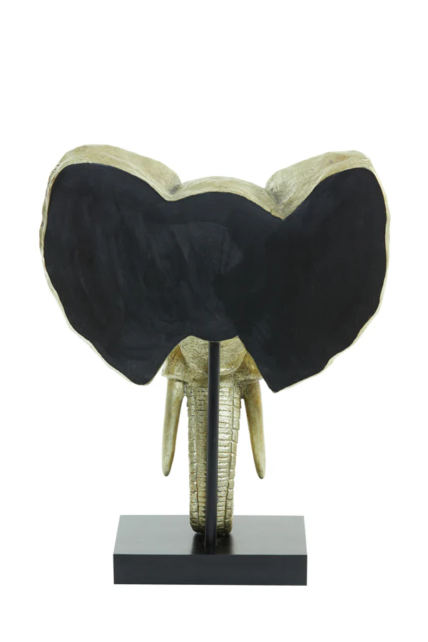 Ornament 38,5x19,5x49 cm ELEPHANT light gold - Image 3