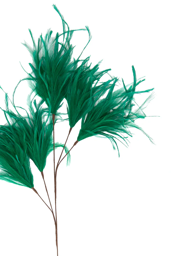 Ornament 5 feathers 95 cm FEATHER green - Image 2