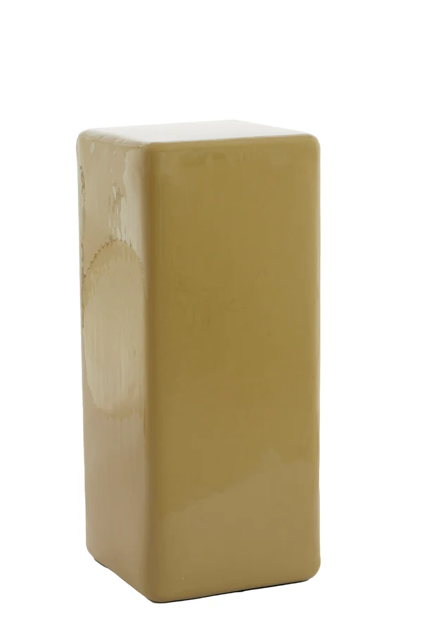 Pillar 35x35x80 cm FABI shiny olive green