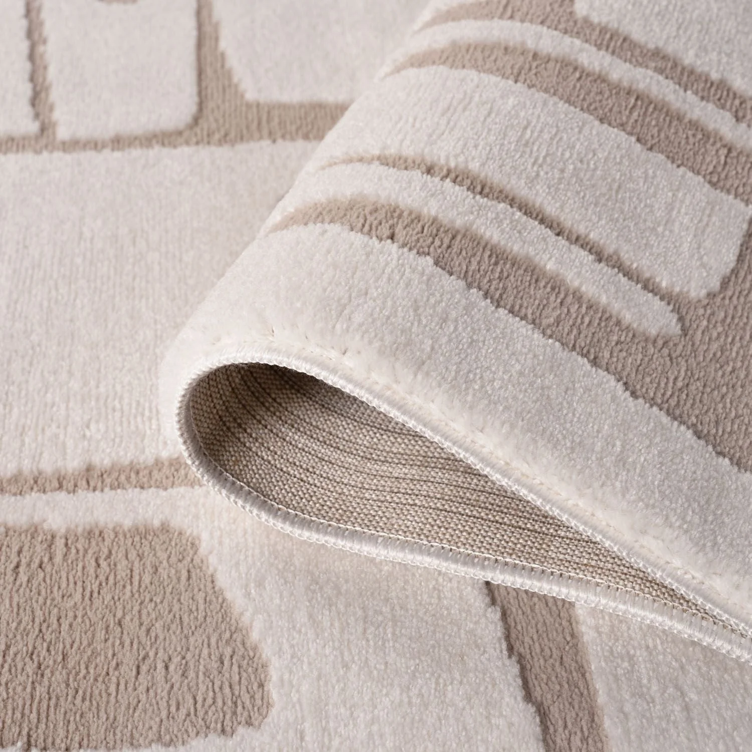 Loft Abstract Beige Rug - Image 4