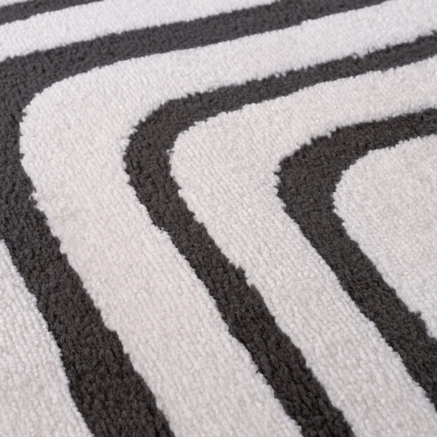 Loft Geometric Dark Grey Rug - Image 3