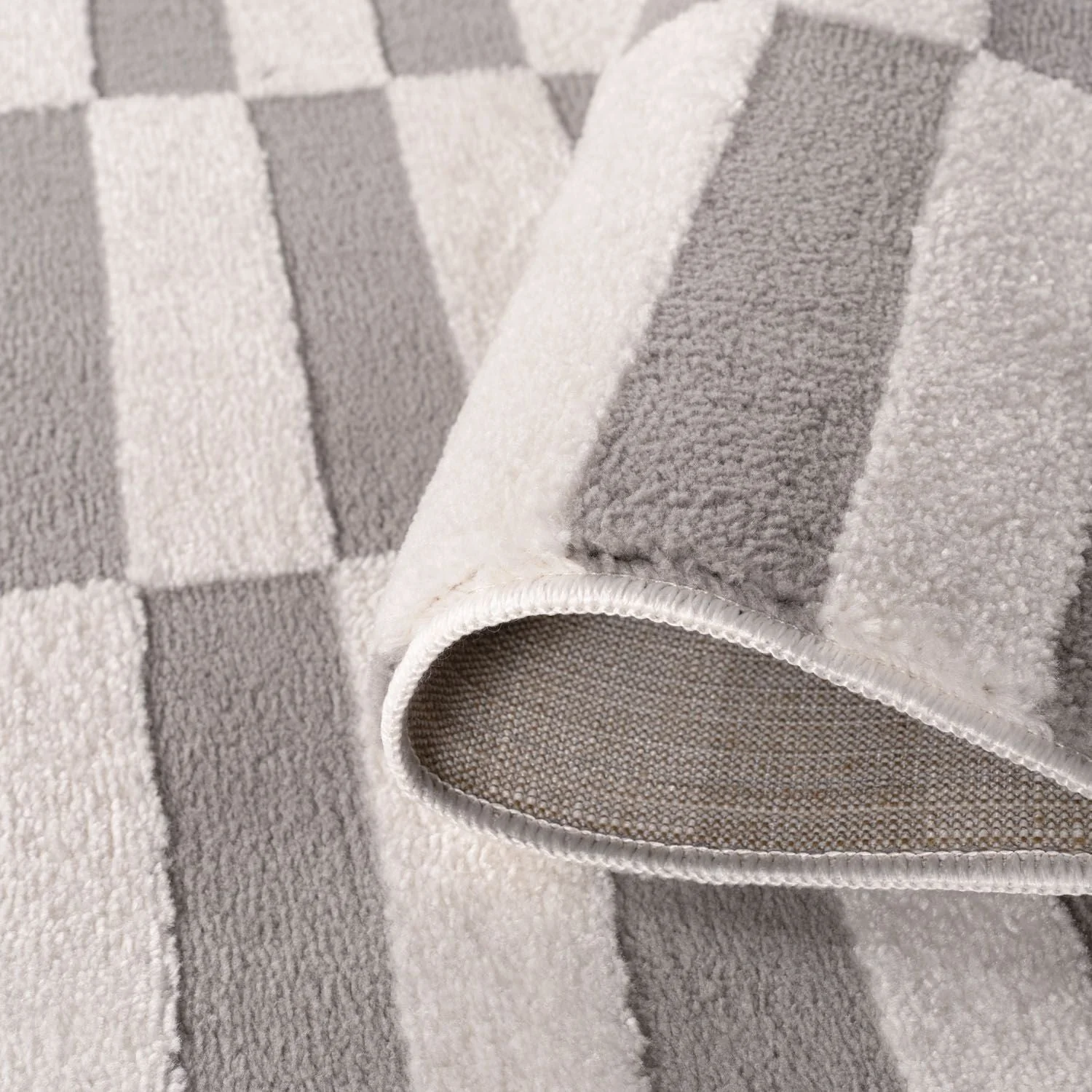 Loft Striped Grey Rug - Image 4