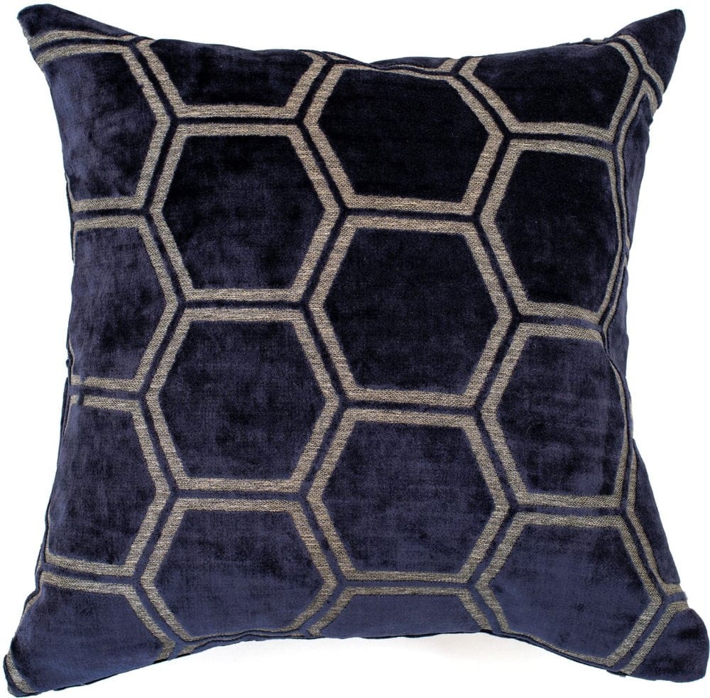 Malini Ivor Navy Cushion - Image 2