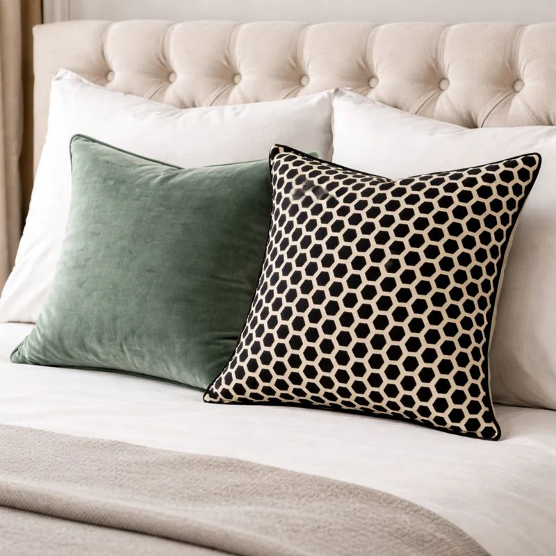 Malini Jorvik Black Cushion