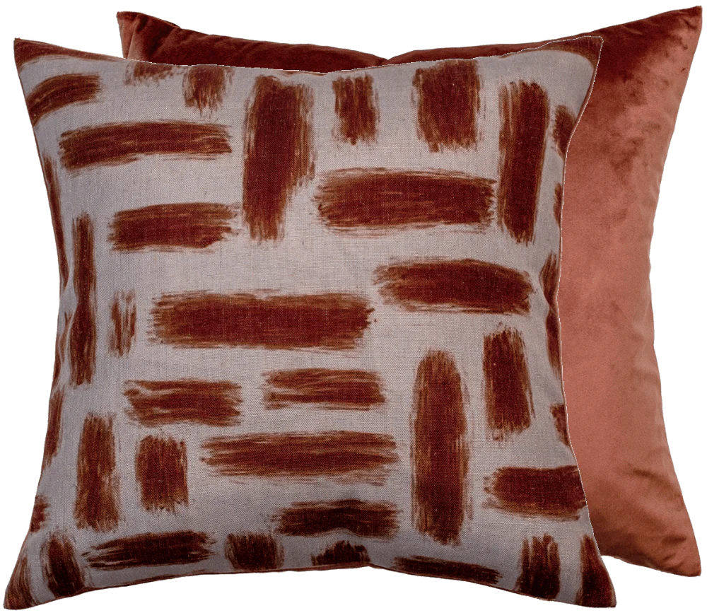 Malini Kentish Rust Cushion - Image 2