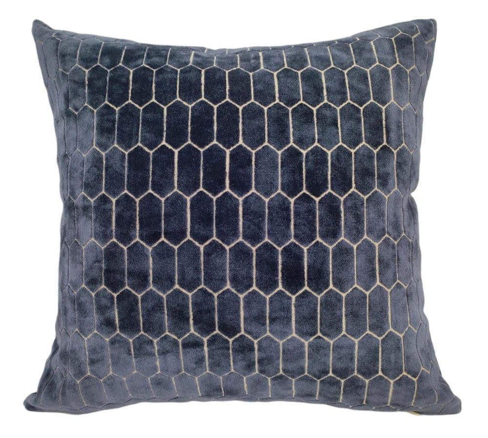 Malini Large Albie Navy Cushion - Image 2