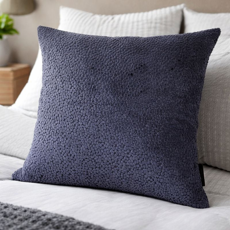 Malini Large Bingham Navy Cushion