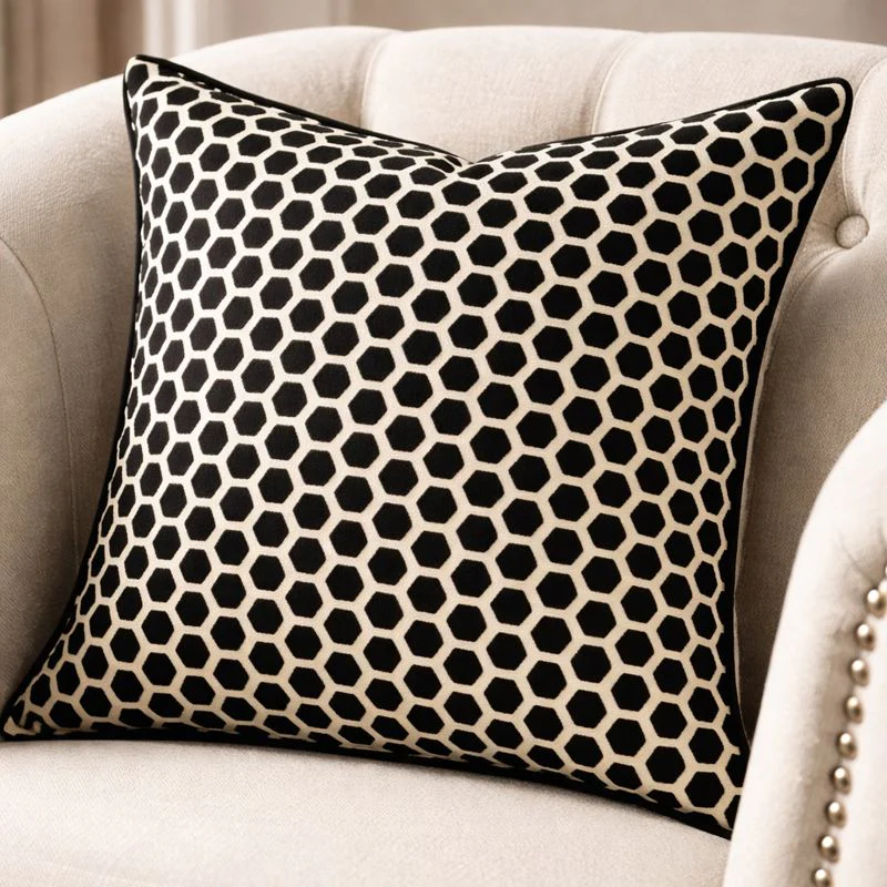 Malini Large Jorvik Black Cushion