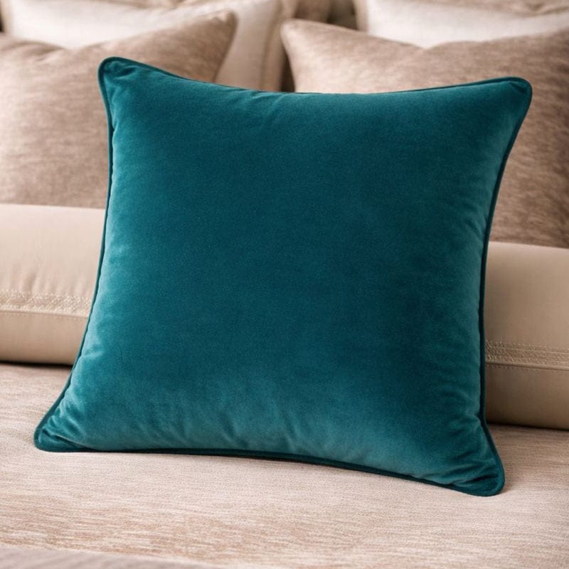 Malini Large Luxe Teal Cushion